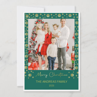 Feliz Navidad en Snflake | Foto Personalizable