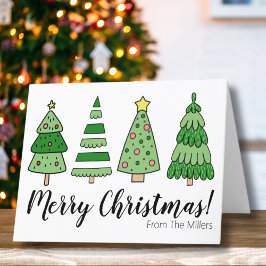 Feliz Navidad en un árbol moderno