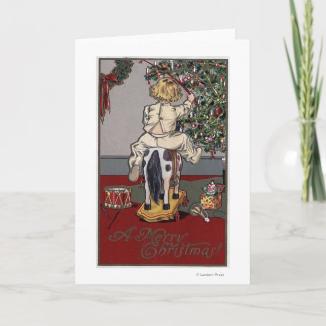 Feliz Navidad en un caballo rocoso (Anverso)
