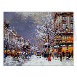 Feliz Navidad. Escena parisina de invierno C