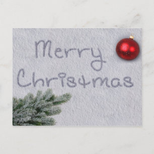 Feliz Navidad escrito en la nieve