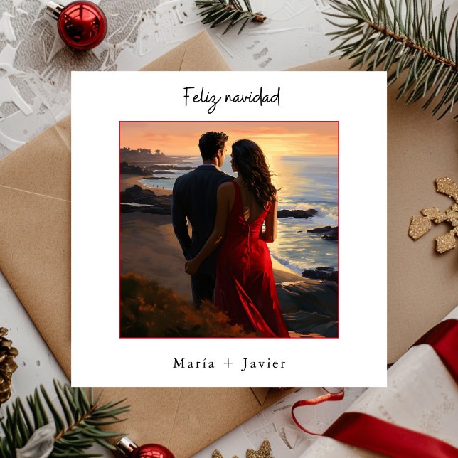 Feliz Navidad Española elegante foto de caligrafía (Subido por el creador)