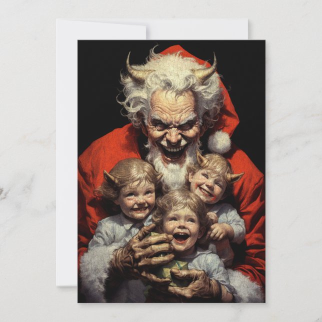 Feliz Navidad Espantoso Horror Diablo Santa (Anverso)