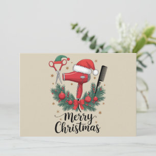 Feliz Navidad Estilista de cabello Peluquero Xmas
