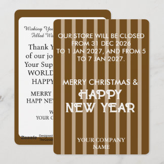 FELIZ NAVIDAD ESTILOSO MODERNO NEGOCIO PERSONALIZA