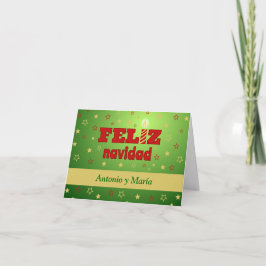 Feliz navidad estrellas personalizadas - español
