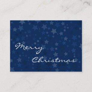 Feliz Navidad - Estrellas - Tarjeta de visita