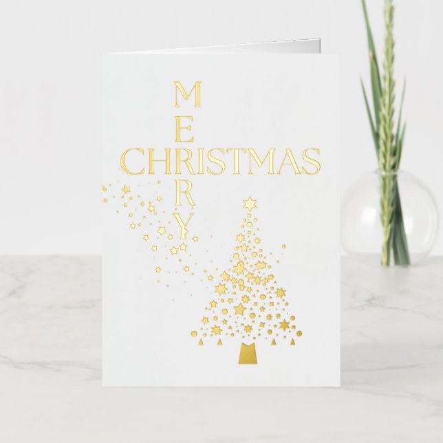 Feliz Navidad Estrellas y Árbol (Anverso)