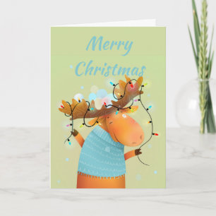 Feliz Navidad Estrés Gratis Moose Humor animal