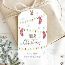 Feliz Navidad, etiqueta de Navidades de vacaciones