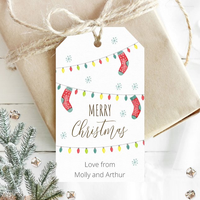 Feliz Navidad, etiqueta de Navidades de vacaciones (Subido por el creador)