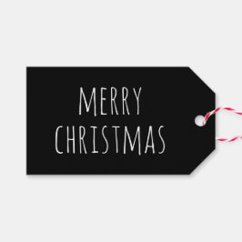 Feliz Navidad | Etiqueta de regalo moderna y minim