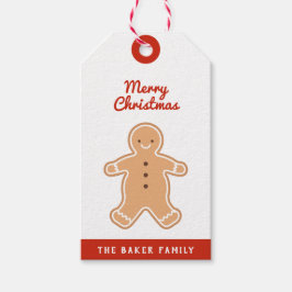 Feliz Navidad | Etiquetas de regalo de galleta de 