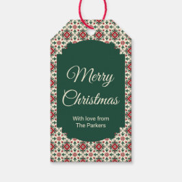 Feliz Navidad | Etiquetas de regalo de nombre de f