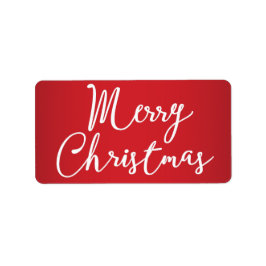 Feliz Navidad, etiquetas rojas