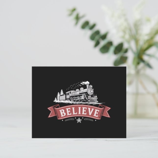 Feliz Navidad Express Polo Norte Navidad Santa (Anverso de pie)