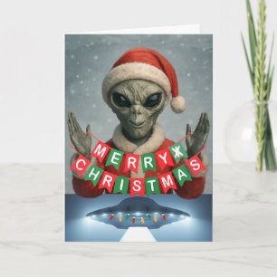 Feliz Navidad Extraterrestre Fuera de Este Mundo