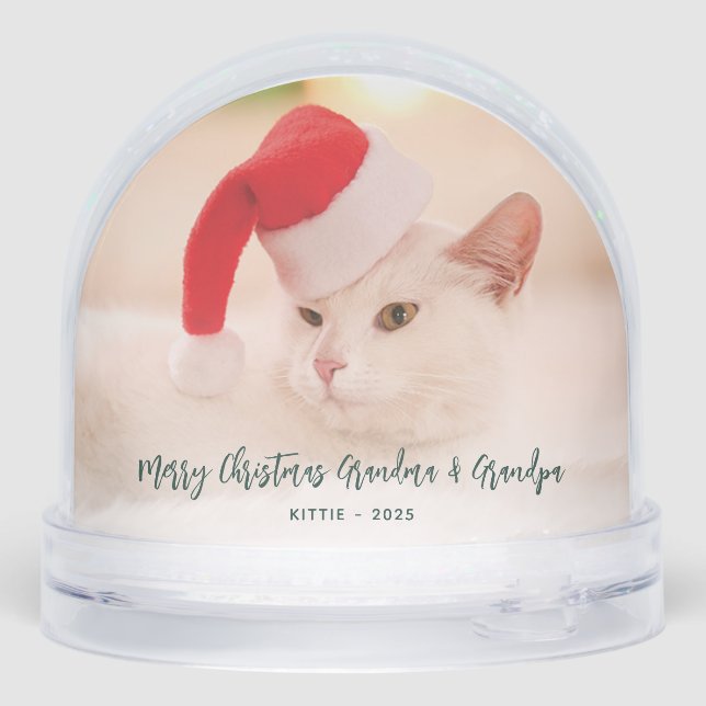 Feliz Navidad, familia y fotos de gatos (Reverso)