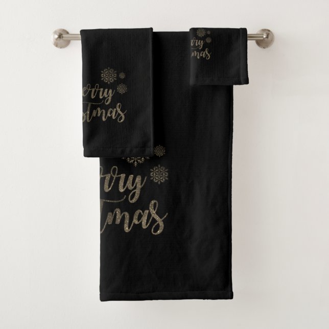 Feliz Navidad Faux Gold Purpurina, (In situ)