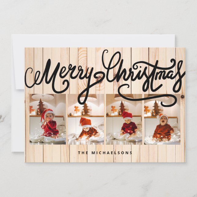 FELIZ NAVIDAD Felices Festividades Añadir tus foto (Anverso)