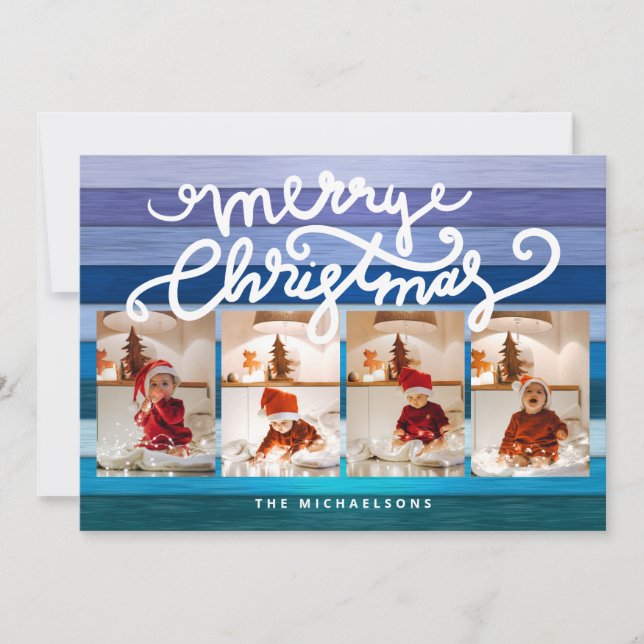 FELIZ NAVIDAD Felices Festividades Añadir tus foto (Anverso)