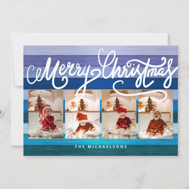 FELIZ NAVIDAD Felices Festividades Añadir tus foto (Anverso)