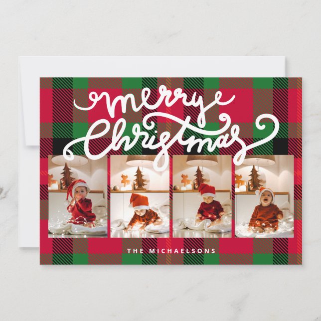 FELIZ NAVIDAD Felices Festividades Añadir tus foto (Anverso)