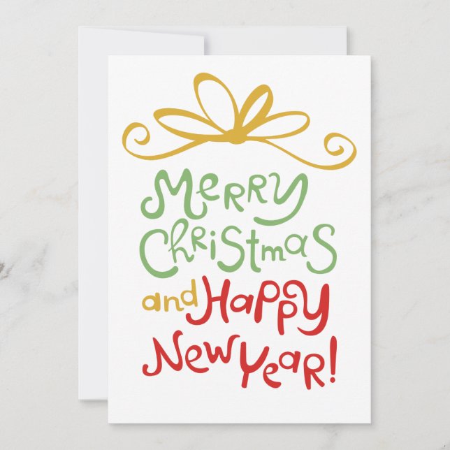 Feliz Navidad Feliz Año Nuevo (Anverso)