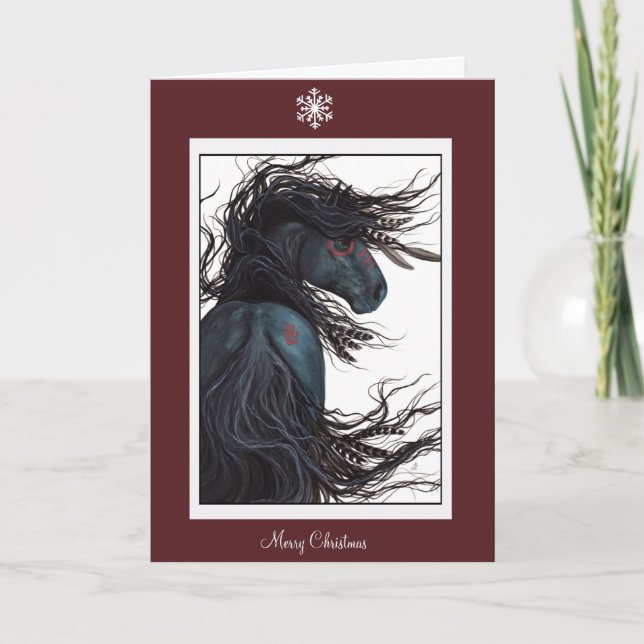 Feliz Navidad Feliz año nuevo caballo de Bihrle (Anverso)