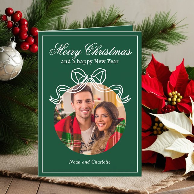 Feliz Navidad Feliz Año Nuevo Coquette Bow Foto (Subido por el creador)