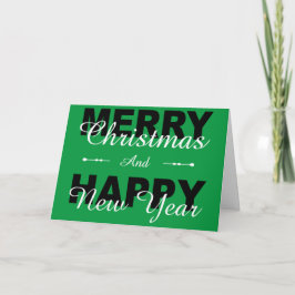 Feliz Navidad Feliz Año Nuevo Día Verde