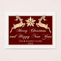 Feliz Navidad Feliz Año Nuevo Nombre Foto Oro