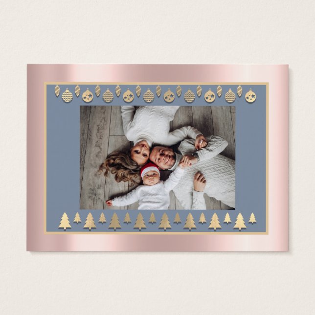 Feliz Navidad Feliz Año Nuevo nombre Foto RoseBlue (Atrás)