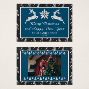 Feliz Navidad Feliz Año Nuevo nombre Navarra plata