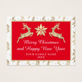 Feliz Navidad Feliz Año Nuevo Nombre Rojo Frame Go