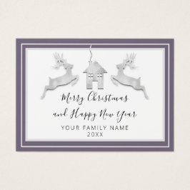 Feliz Navidad Feliz Año Nuevo nombre Smoky blanco