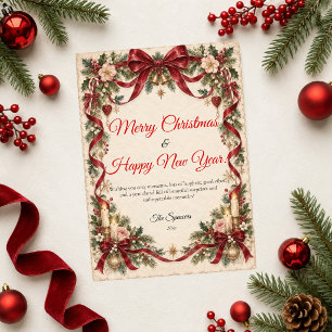 Feliz Navidad Feliz Año Nuevo Romántico