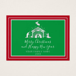 Feliz Navidad Feliz Año Nuevo Santa Familia