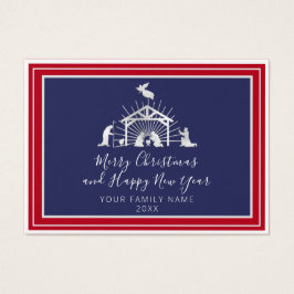 Feliz Navidad Feliz Año Nuevo Santa Familia Náutic