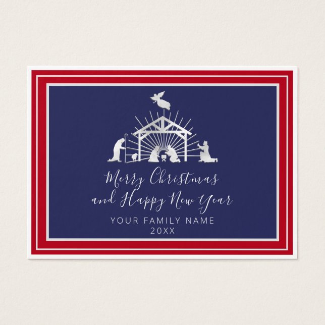 Feliz Navidad Feliz Año Nuevo Santa Familia Náutic (Frente)