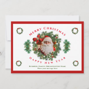 Feliz Navidad Feliz Año Nuevo Santa Personalizado