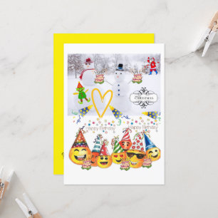 Feliz Navidad Feliz cumpleaños Invitación