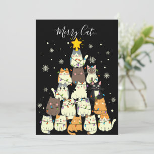 Feliz Navidad Feliz Gatonavidad Árbol de Gatos