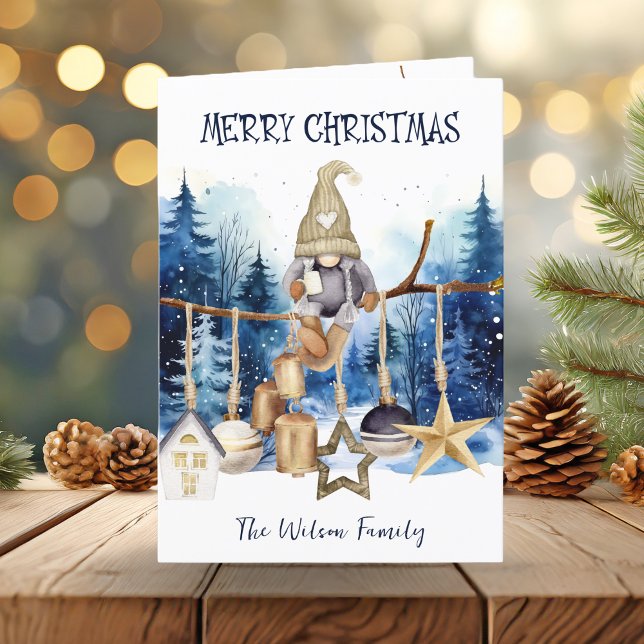 Feliz Navidad feliz Lady Gnome en el bosque azul (Subido por el creador)