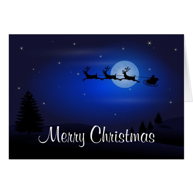 Feliz Navidad feliz reno de Año Nuevo (Anverso (Horizontal))