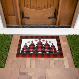 Feliz Navidad, felpudo Navidades de árboles de Nav