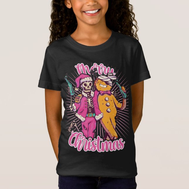 Feliz Navidad Feo Sweater Skeleton Santa Ginger (Anverso)