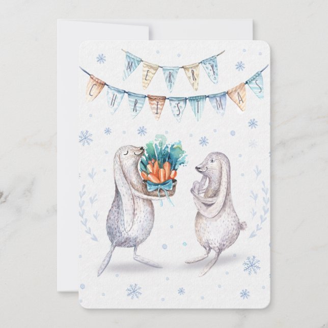 Feliz Navidad Festividad de Invierno (Anverso)