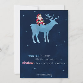 feliz navidad festividad, moderna tarjeta de salud