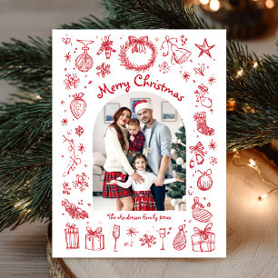 Feliz Navidad Festivo Rojo